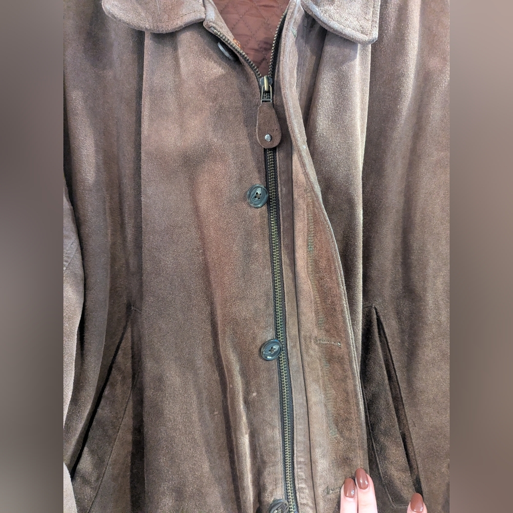 Vintage Banana Republic Suede Leather Jacket - Picture 3 of 10